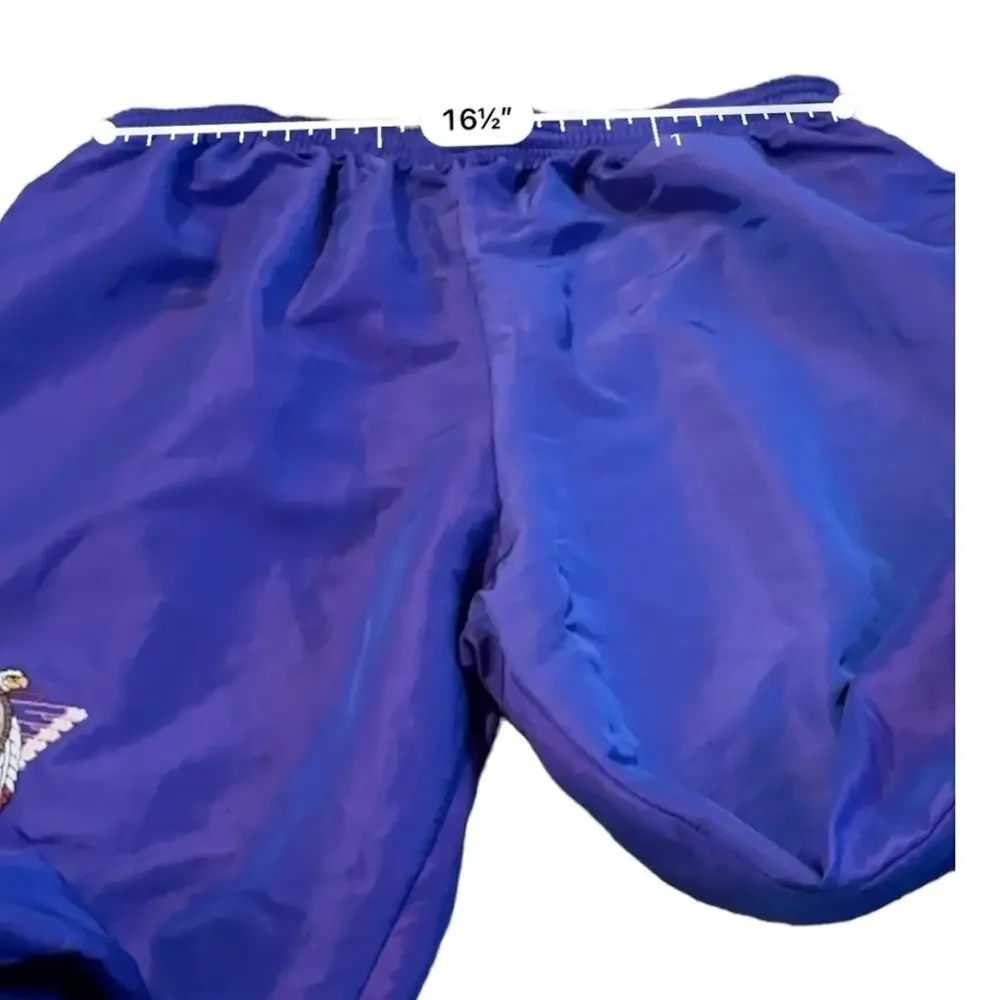 Vintage Harley Davidson Purple Jacket &‎ Pants Nylon Track Set Sz 2XL